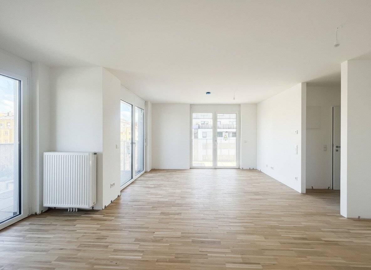 Bright two-room apartment with two balconies in first occupancy from July 2026