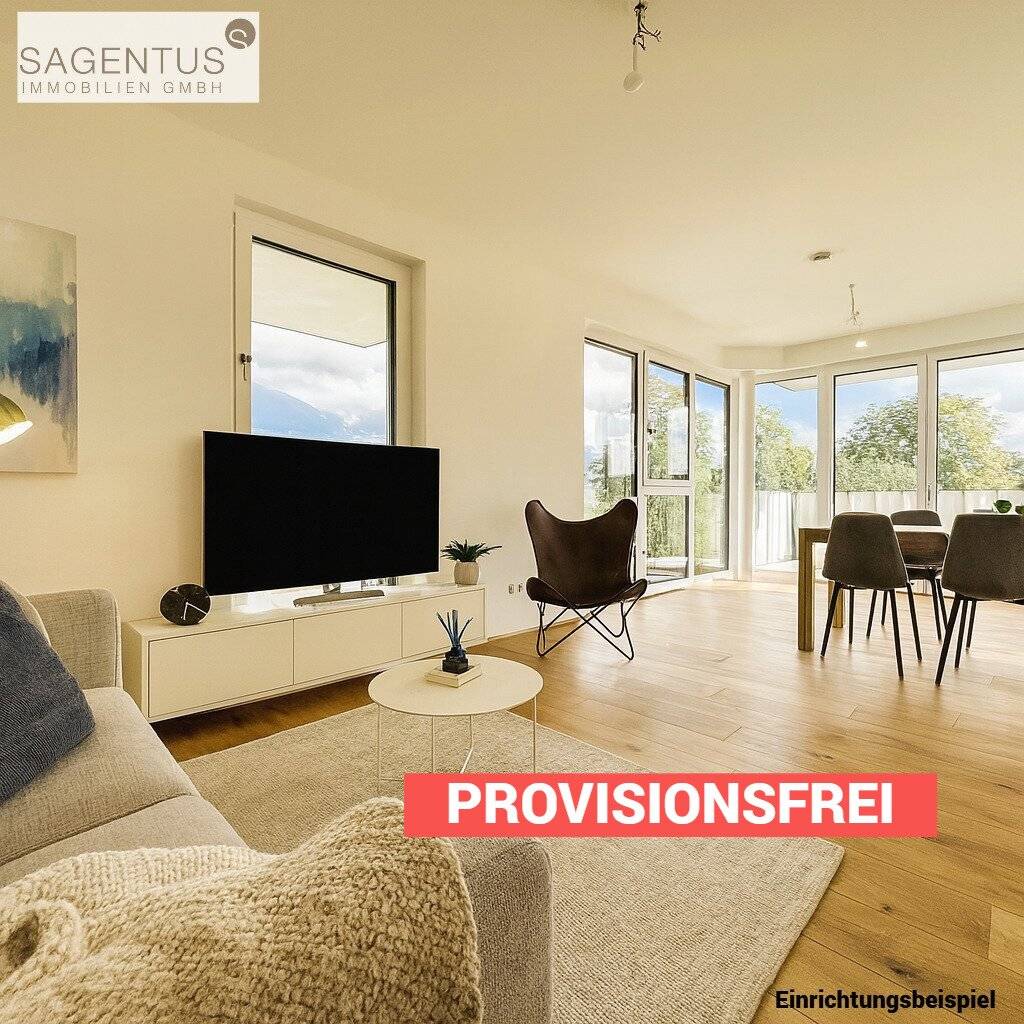 Top offer: Approximately 51 m² 2/3-room new-build apartment with balcony in Innsbruck available for immediate purchase