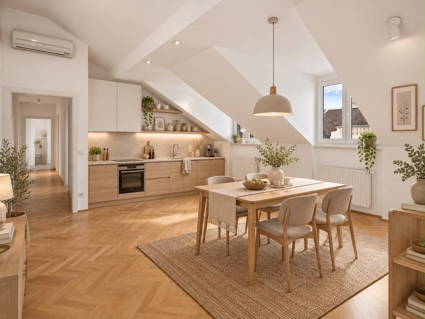 UNSER WÄHRING: Spacious 4/5 room apartment with south terrace near Kutschkermarkt, 186 m² versatile use