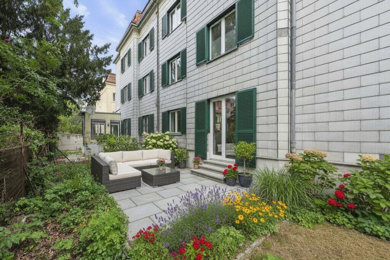 Gartenwohnung mit Westausrichtung