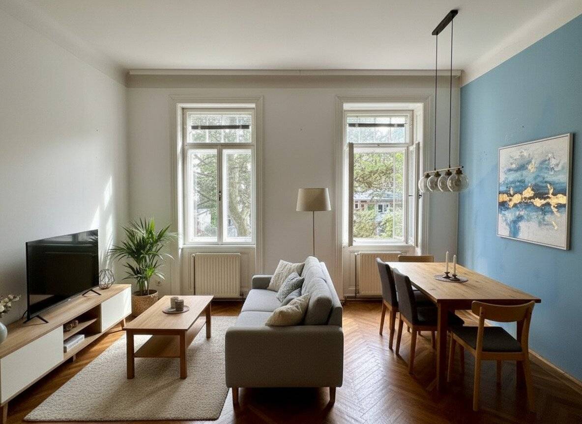 Small, fine apartment with green view