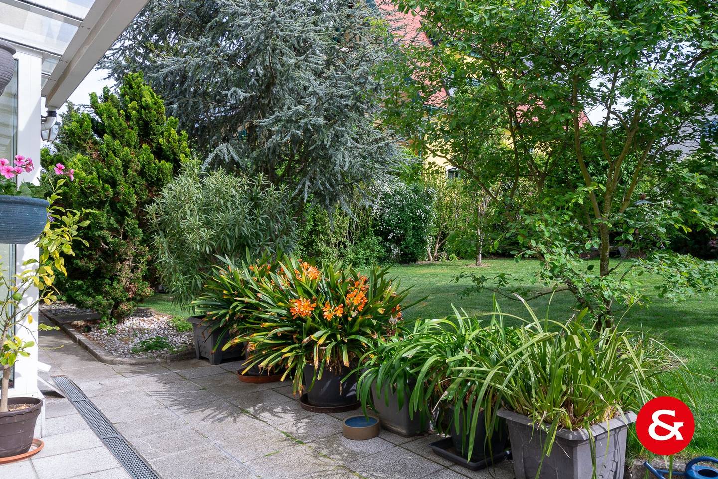Wunderbarer Garten, toller Pool und fantastische Fernsicht!