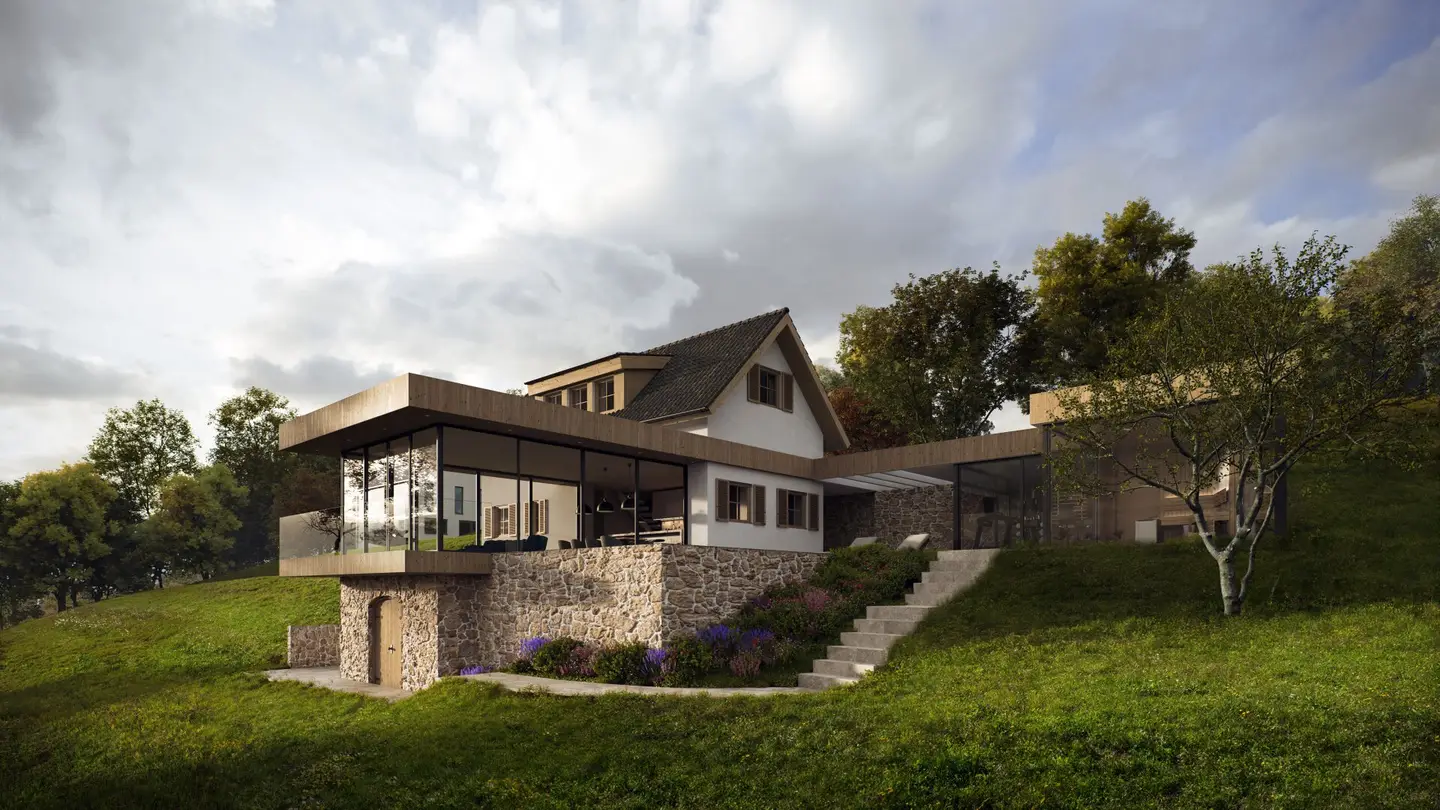 Your retreat with distant views: dream property in Petzelsdorf near Fehring