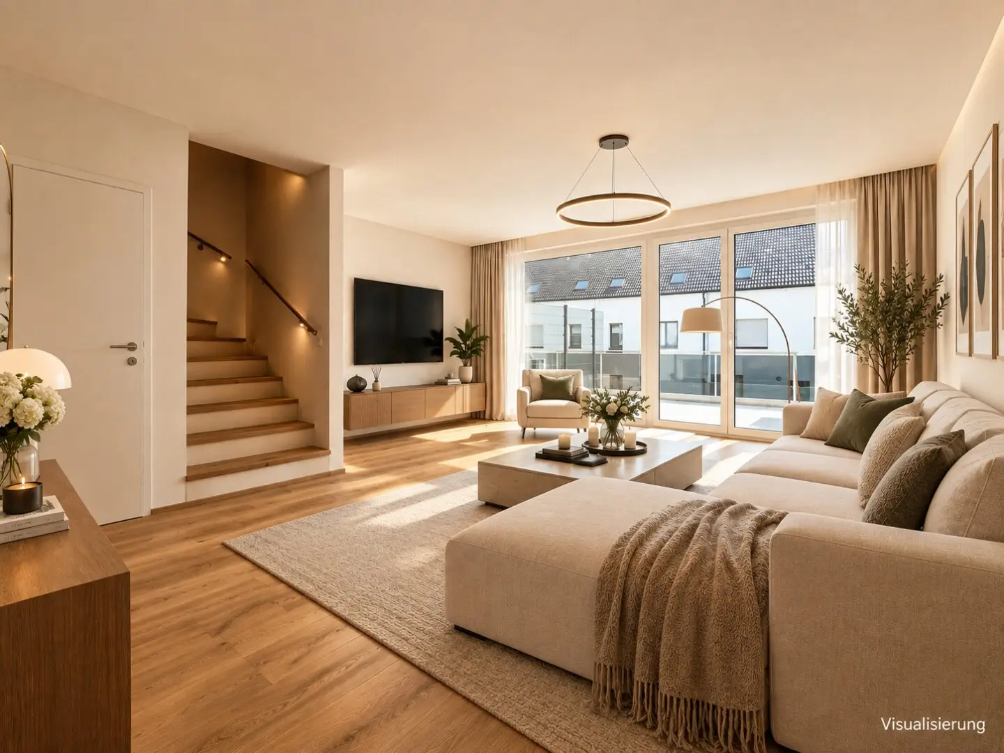 Turn-key house First occupancy New construction Large terrace With S-Bahn about 15 minutes to HBF Wien Air-source heat pump including cooling function High-quality fittings
