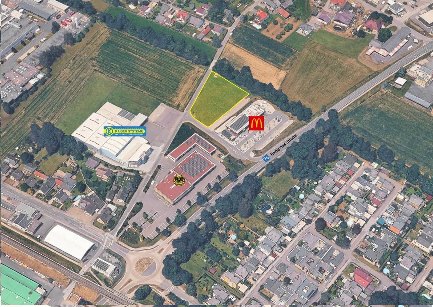 Deutschlandsberg: Gewerbegrundstück ca. 3.500 m² (nicht teilbar) in TOP-Lage neben McDonald‘s zu kaufen