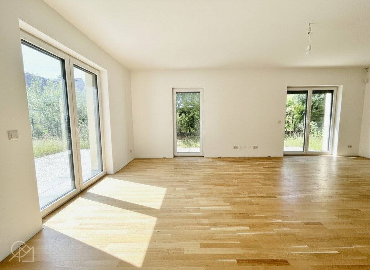 WOHNTRAUM in DOPPELHAUSHÄLFTE mit 110 m2 GARTEN * ERSTBEZUG * in ESSLING & NATUR