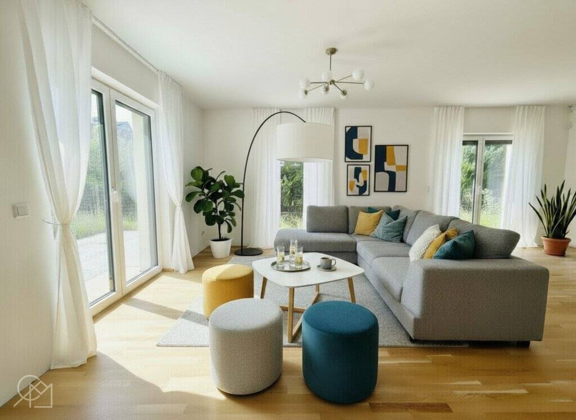 WOHNTRAUM in DOPPELHAUSHÄLFTE mit 110 m2 GARTEN * ERSTBEZUG * in ESSLING & NATUR