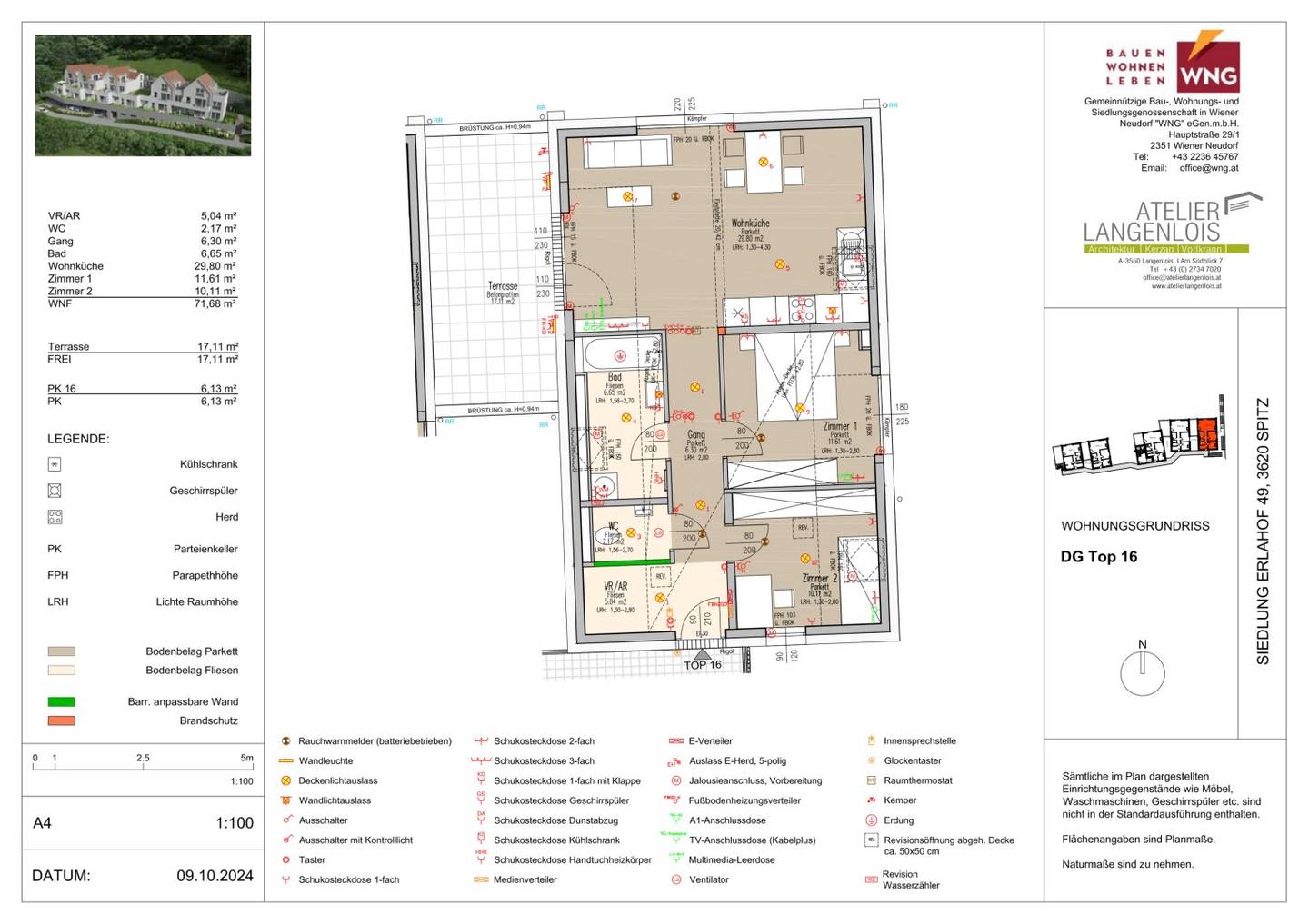 SIEDLUNG ERLAHOF 49 Cooperative apartment with purchase option Top 16