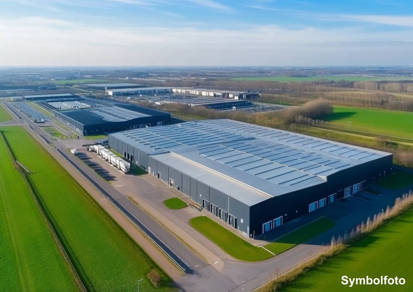Logistics and warehouse halls in Lower Austria, north of Vienna, for rent