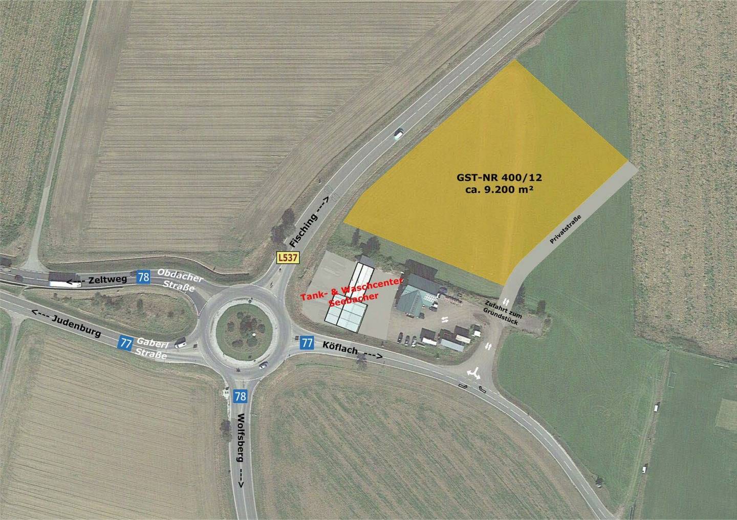 Weißkirchen in Steiermark: Industriegrundstück ca. 9.200 m² (nicht teilbar) zu kaufen (Miete/Baurecht alternativ möglich)