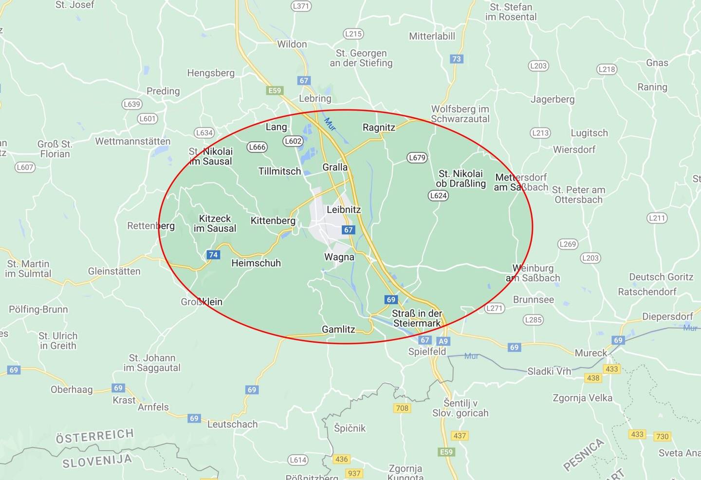 Bezirk Leibnitz: Gewerbegrundstück ca. 5.200 m² in TOP Frequenzlage zu kaufen