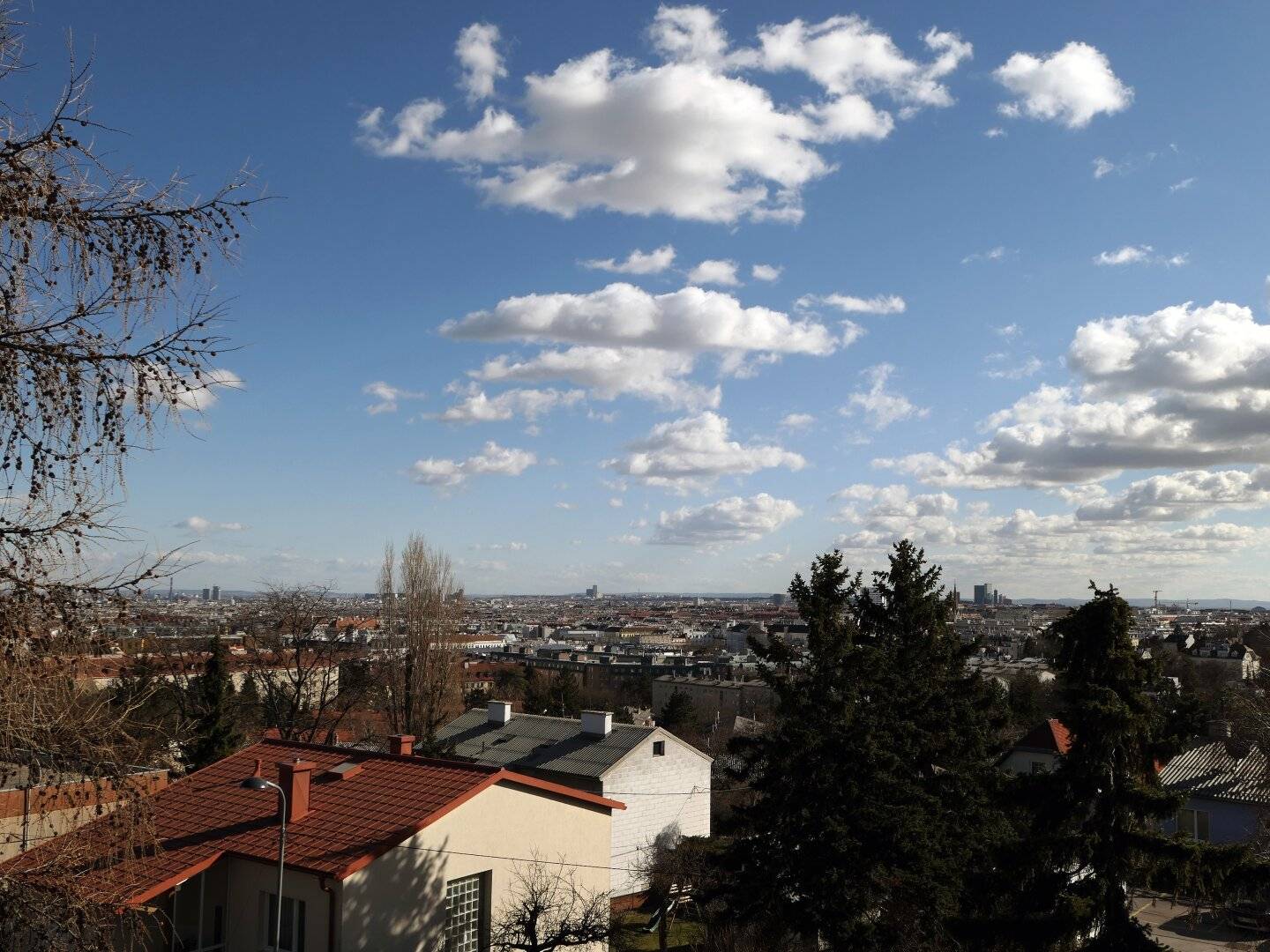 Aussicht vom Grundstück
