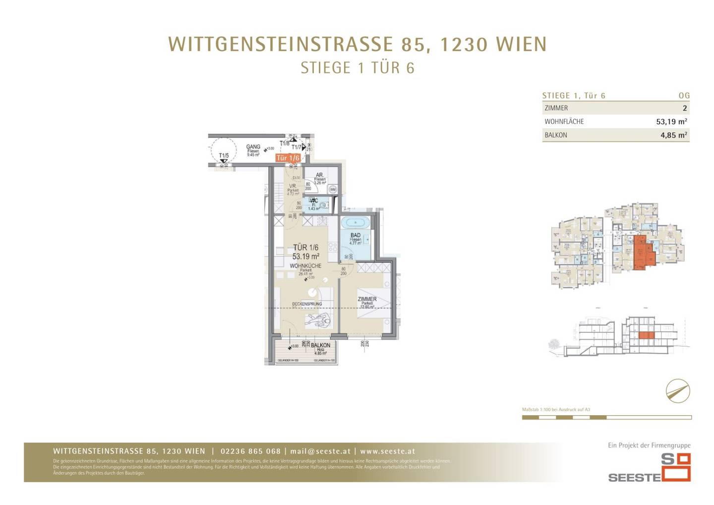 Grundriss Tür 1/6