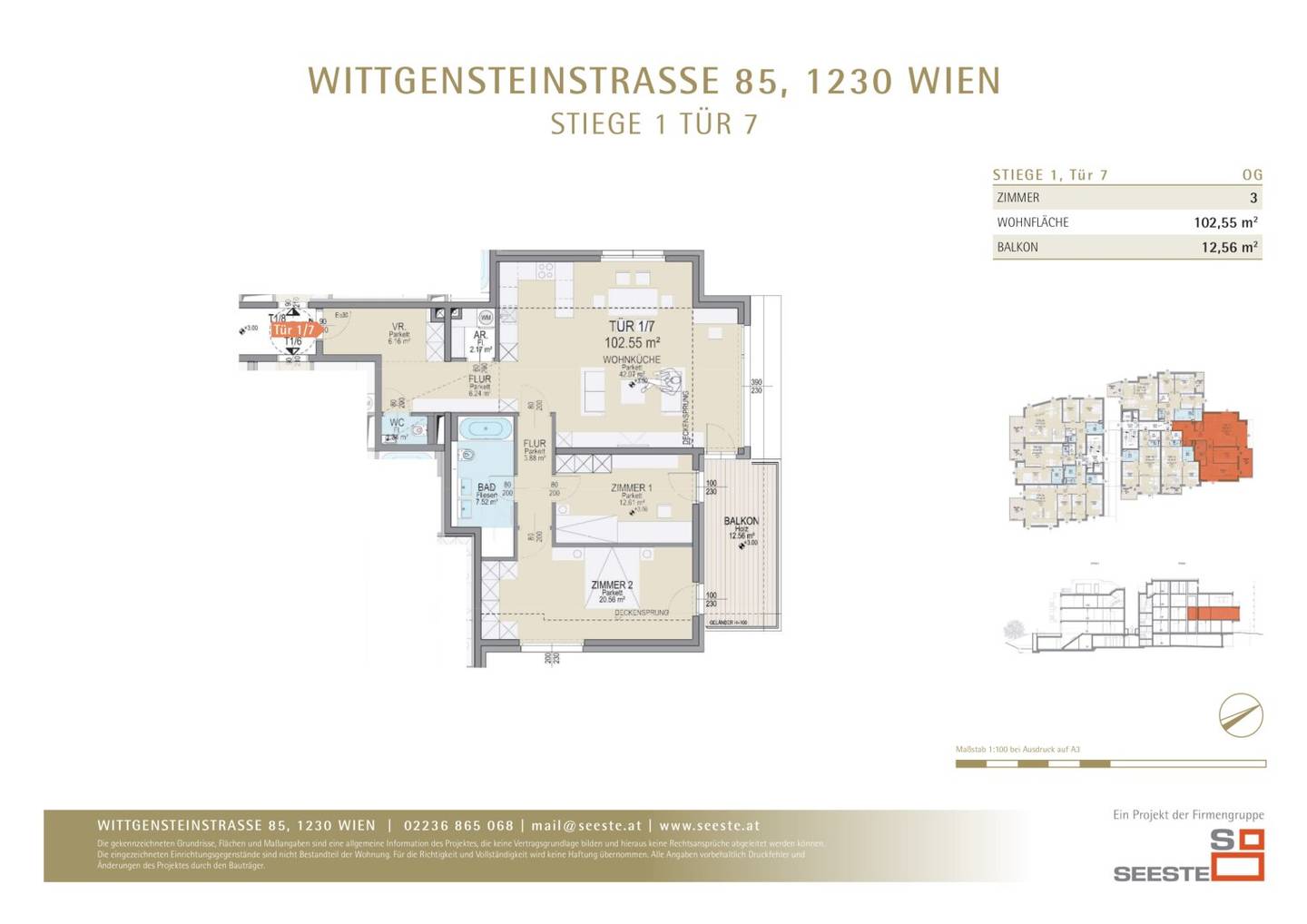 Grundriss Tür 1/7