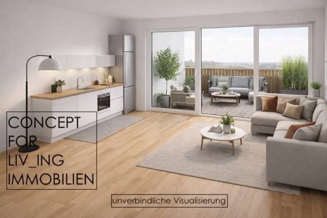 Exclusive 63 m² roof terrace maisonette. Garage. Elevator. Keller. Dreamlike view. Available from Summer 2026