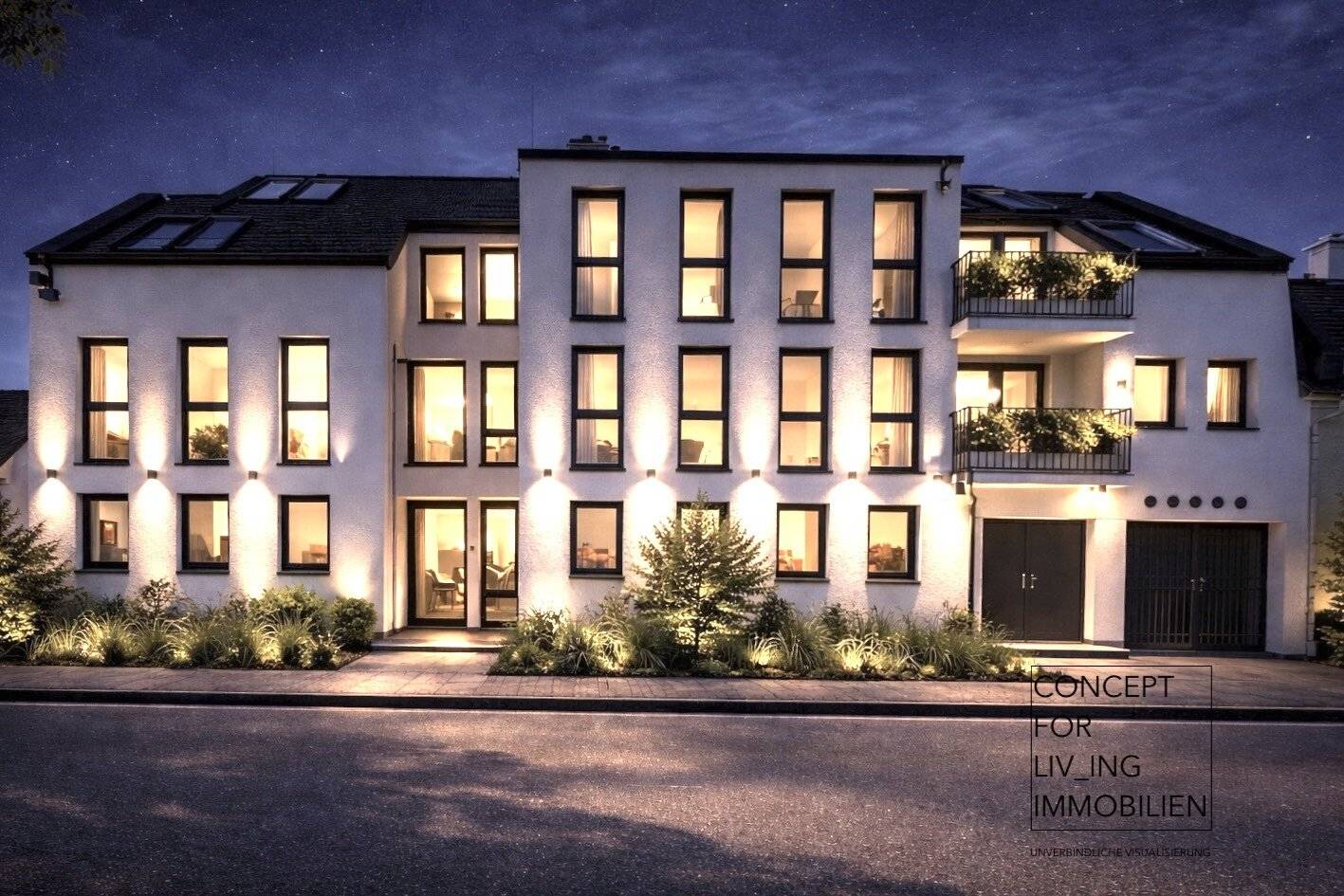 Investment property | View of Bisamberg 13 apartments with terraces 32 to 112 m² Elevator Basement Underground garage