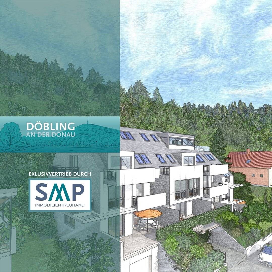 Döbling an der Donau: Die exklusive Garten-Oase im ersten Stock