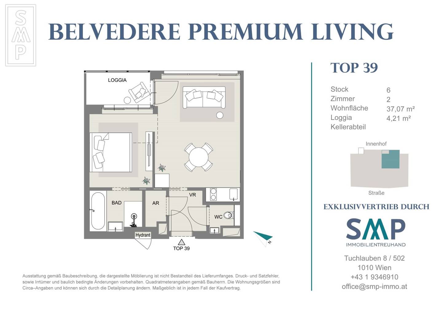 Belvedere Premium Living: 2 room apartment and loggia