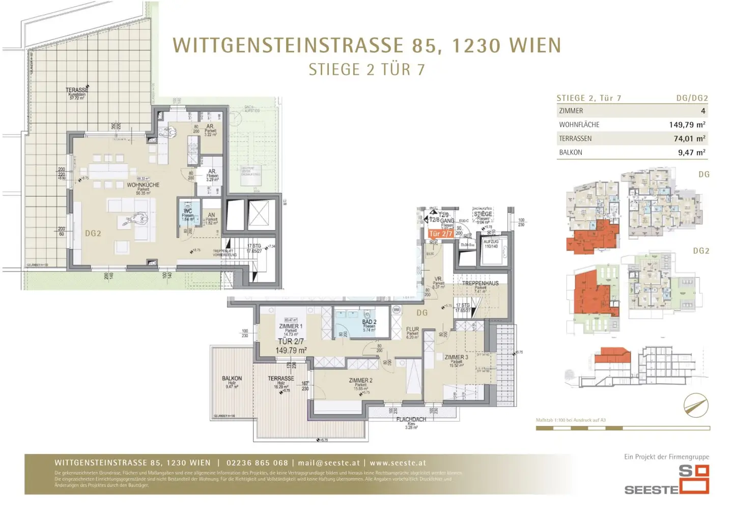 Wohnen nahe St. Ursula in Mauer, Grenze 1130 / 1230 Wien