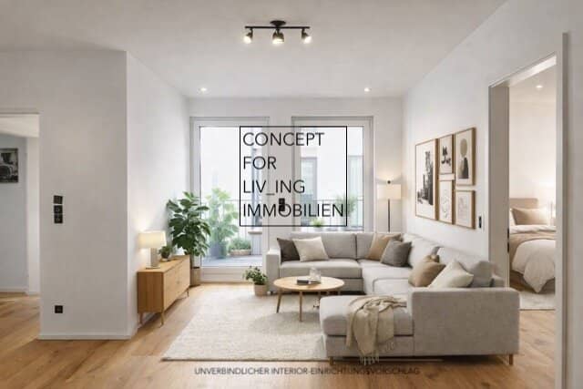View to the Bisamberg. First occupancy. Beautiful balcony apartment. Dream location.