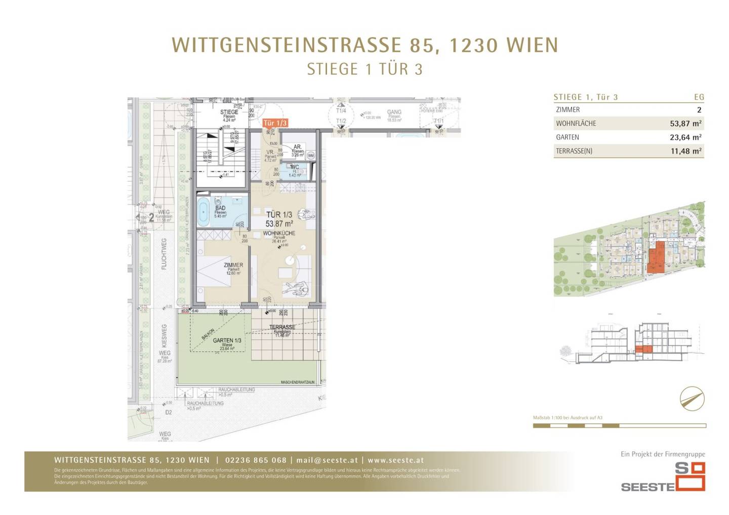 Wohnen nahe St. Ursula in Mauer, 1230 Wien