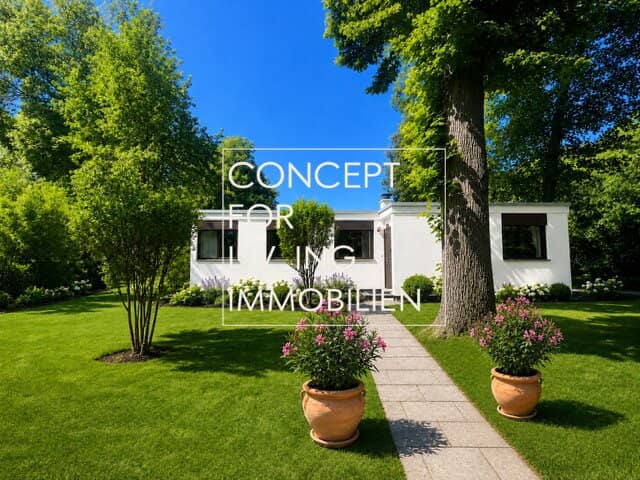 Architekten-Haus in Naturparkanlage Pool. Tennisplatz. | pure liv_ing.