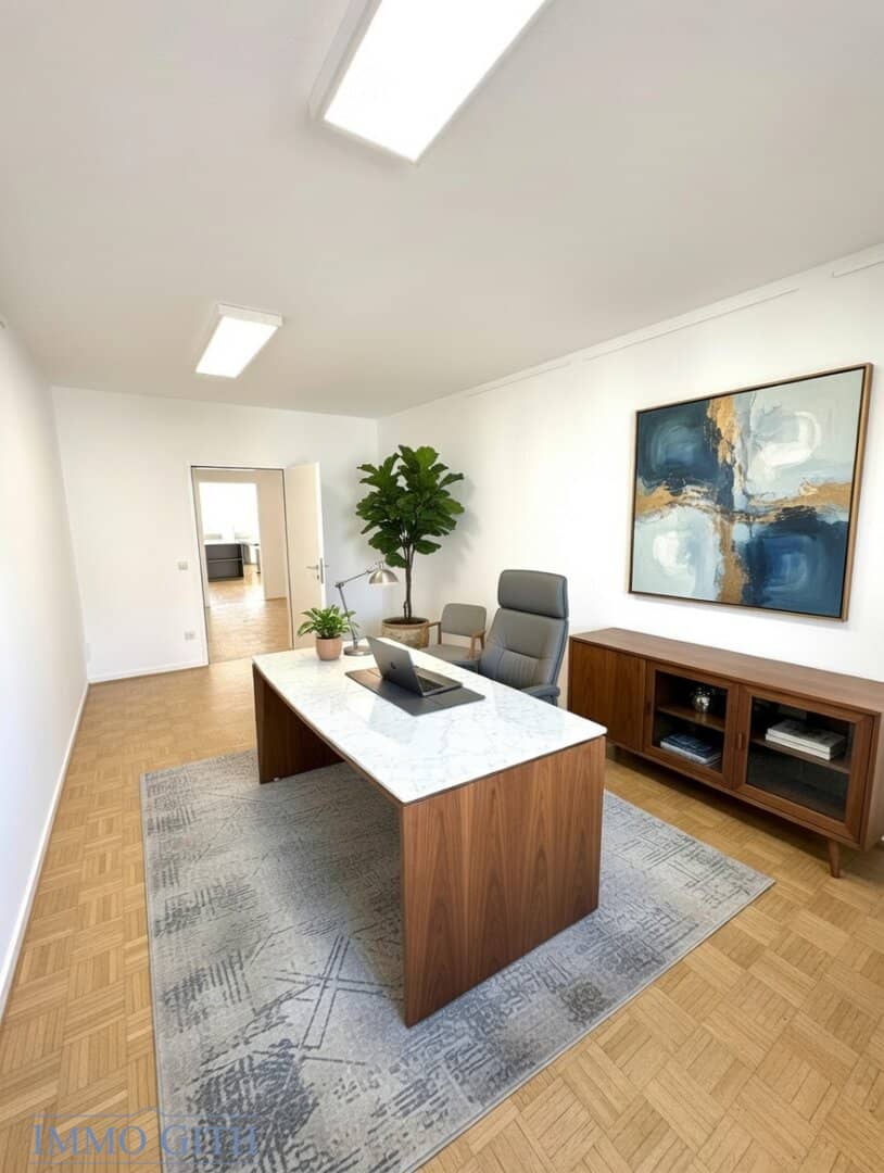 Nähe Spittelau | Büro mit acht Arbeitszimmern und Gemeinschaftsgarten zu mieten