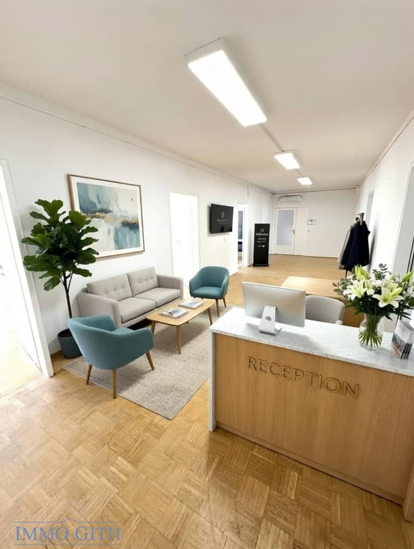 Nähe Spittelau | Büro mit acht Arbeitszimmern und Gemeinschaftsgarten zu mieten