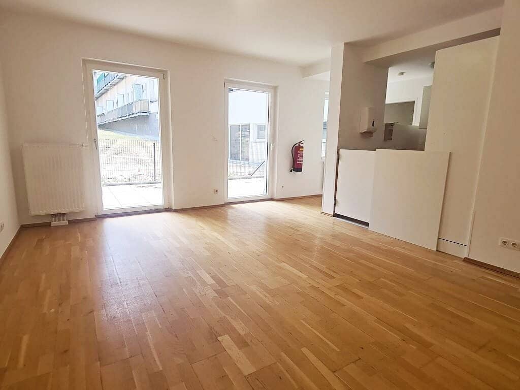 Open-ended lease, Hardtmuthgasse, 106 m2 new build with 41 m2 terrace, 4 rooms, kitchen, bathtub, parquet, quiet location
