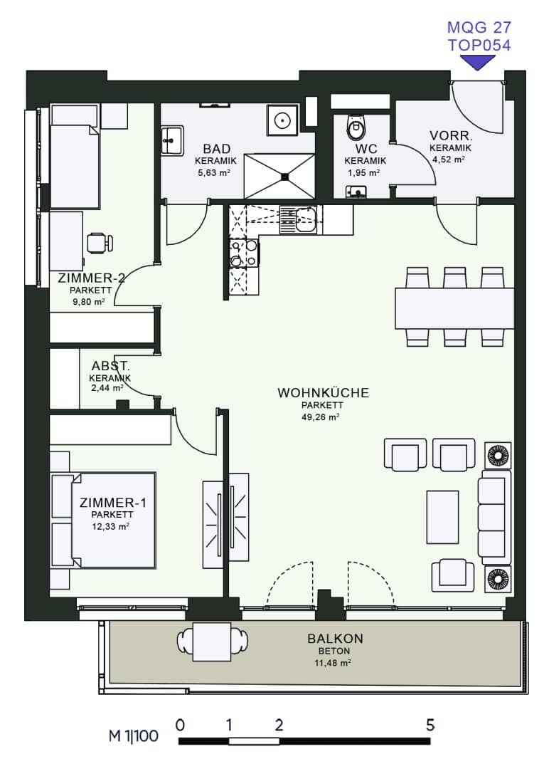 Modern living in a new build with first occupancy at MQG
