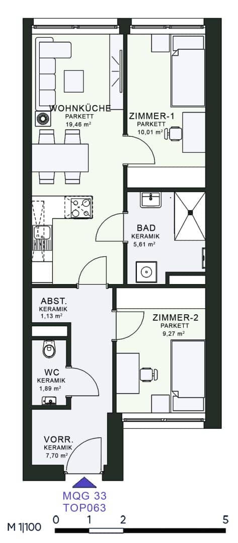 Modern living in the new building first occupancy at MQG