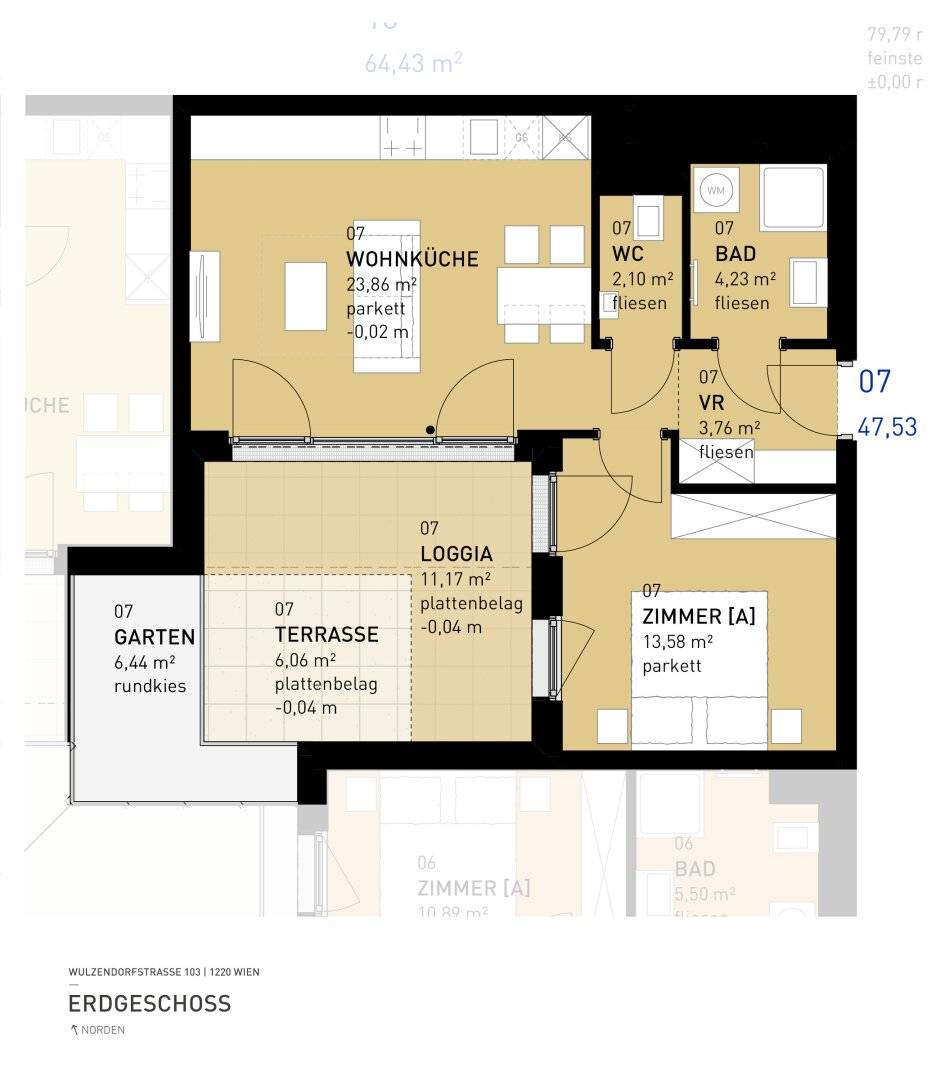 Provision free Aspern Flats 103 Your dream of owning a home in the green