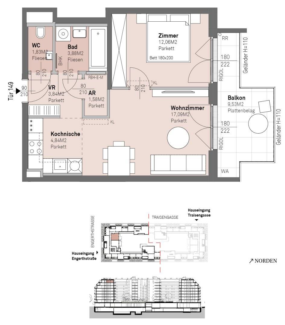 Provision free modern living on the Danube shore with Danube view