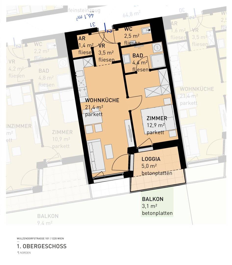 Provision free Aspern Flats 101 Your dream of owning a home in the green