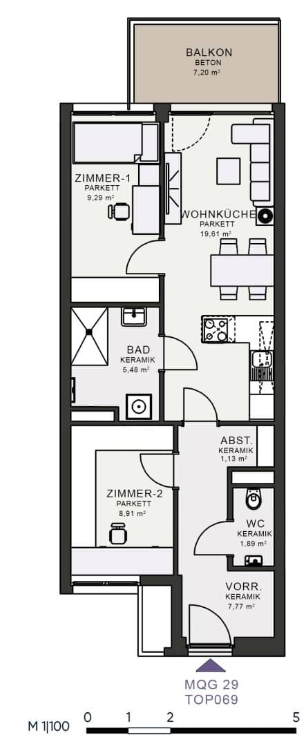 Modernes Wohnen im Neubau – Erstbezug im MQG
