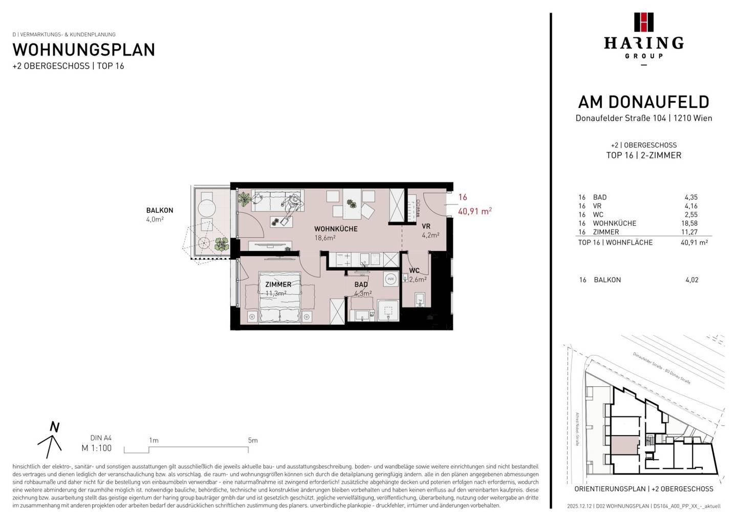 PROVISION-FREE - Am Donaufeld - The perfect place to be at home while living in Vienna's Donaufeld district? No extra information must be added though, so the translation is kept faithful to the original wording and names only.