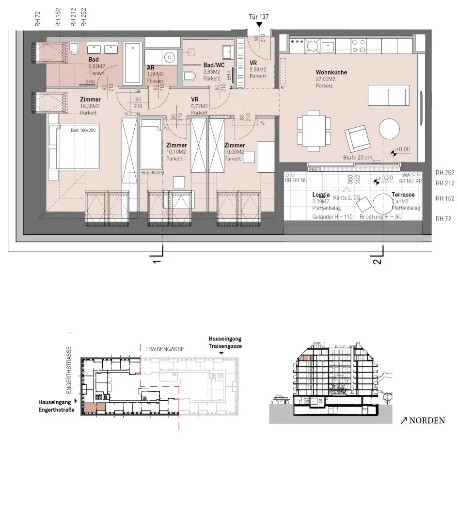 Commission free modern living on the Danube riverfront with Danube view