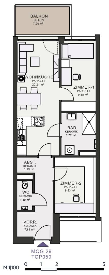 Modern living in the new construction – first occupancy in the MQG