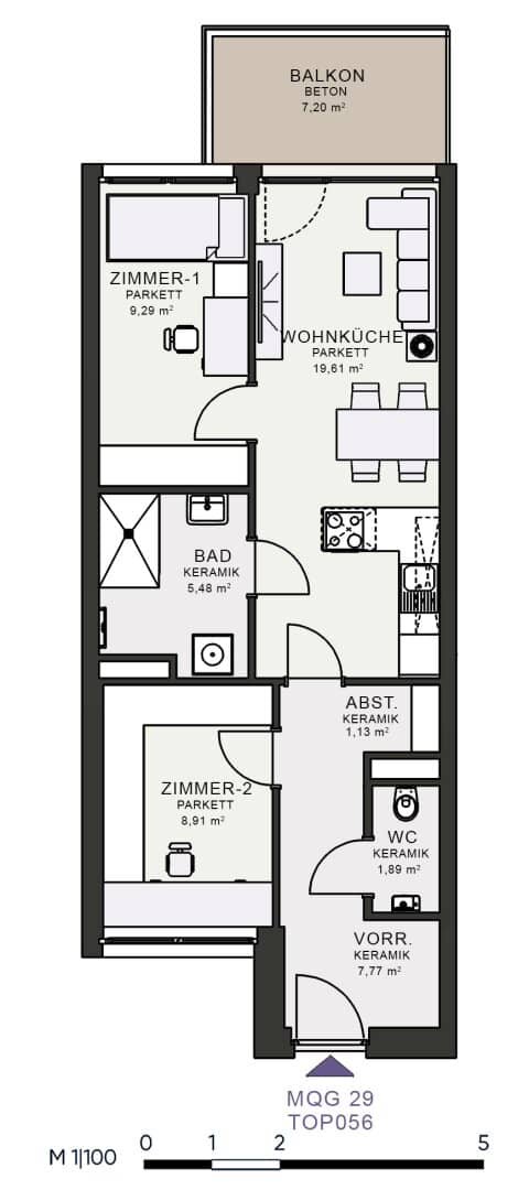 Modernes Wohnen im Neubau – Erstbezug im MQG