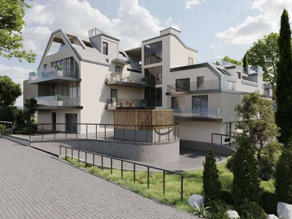 Moderne Wohnungen in Bau