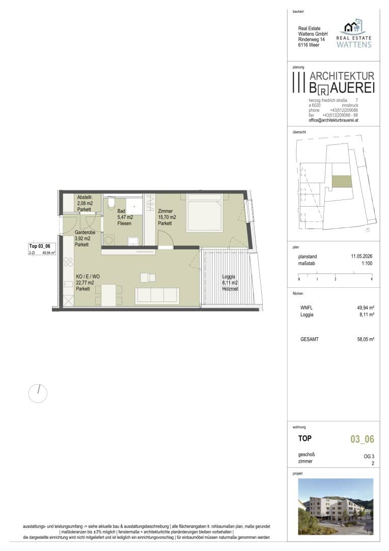 "Am Kirchplatz" - Neubauprojekt in Wattens - Zentrum