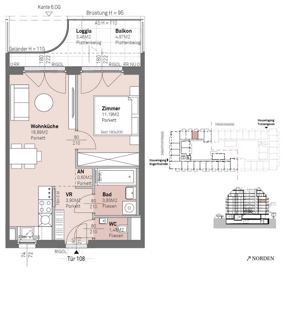 Commission free Modern living on the Danube riverbank with a Danube view