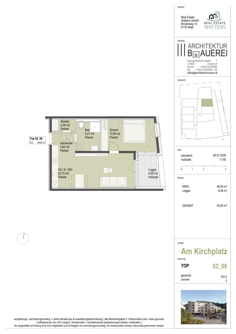 "Am Kirchplatz" - Neubauprojekt in Wattens - Zentrum