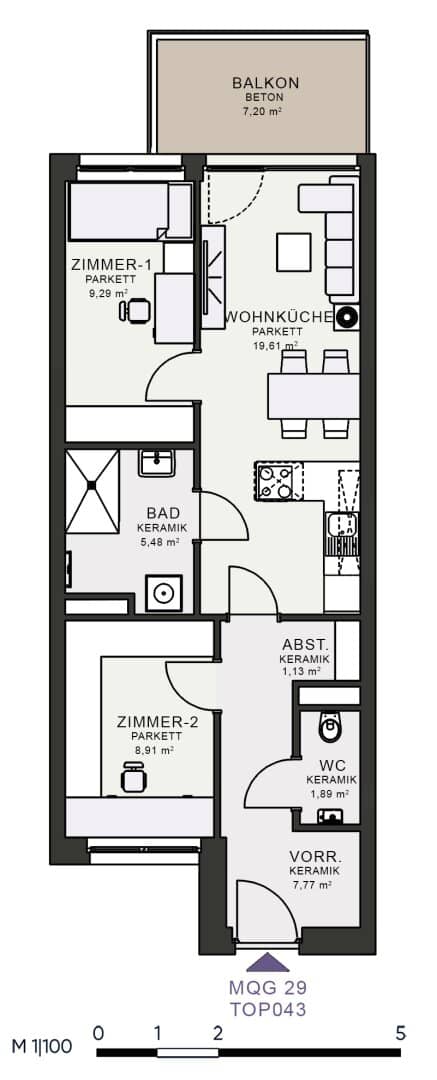 Modernes Wohnen im Neubau – Erstbezug im MQG