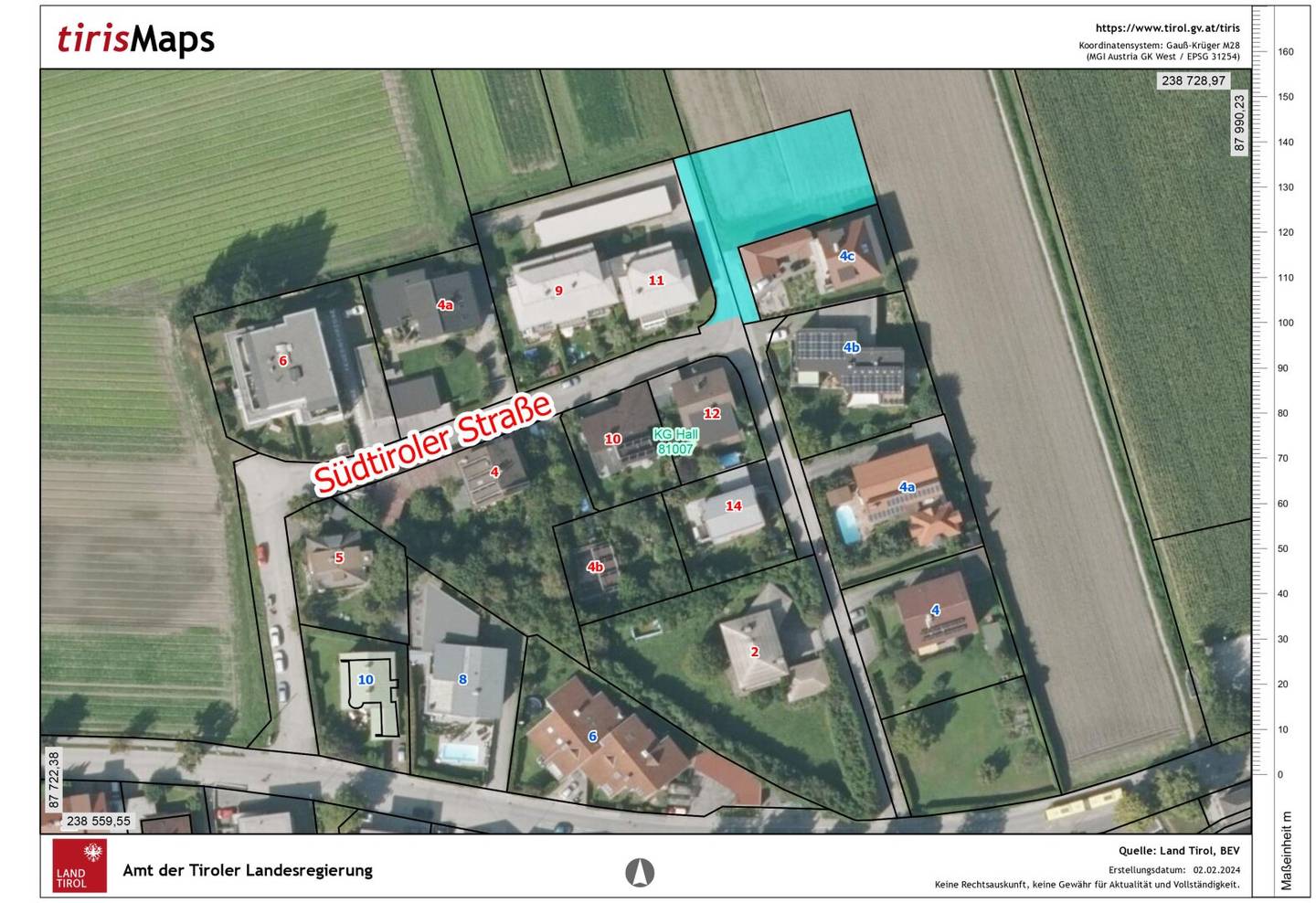Traumlage in Hall in Tirol