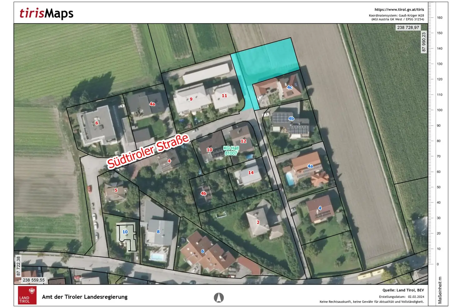 Traumlage in Hall in Tirol