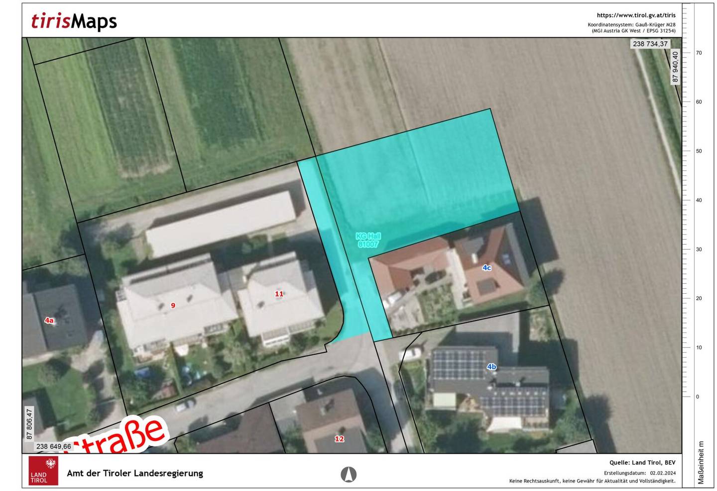Traumlage in Hall in Tirol