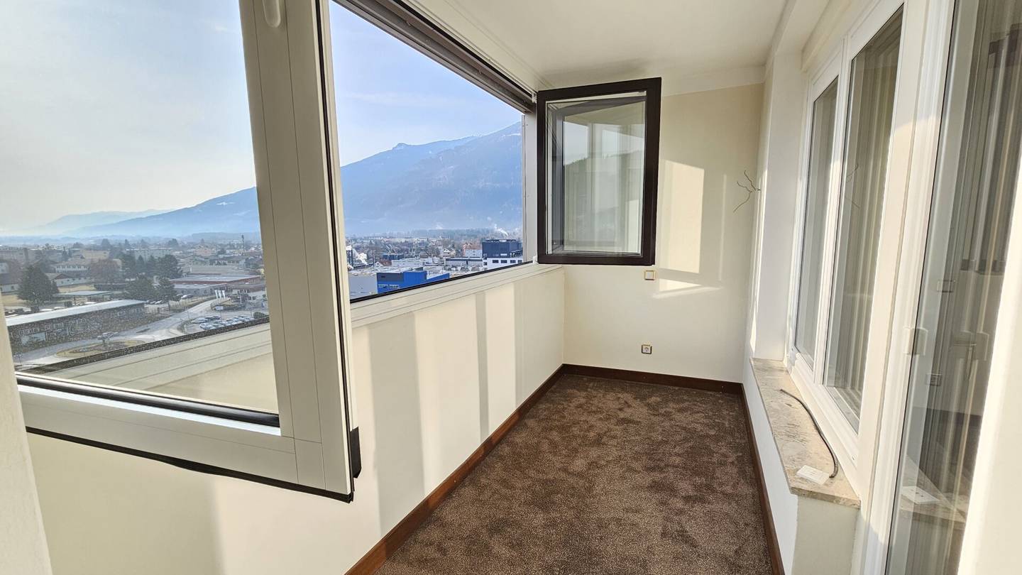 10. Stock mit traumhafter Aussicht. 3-Zimmer-Wohnung in Spittal/Drau zum Kauf.