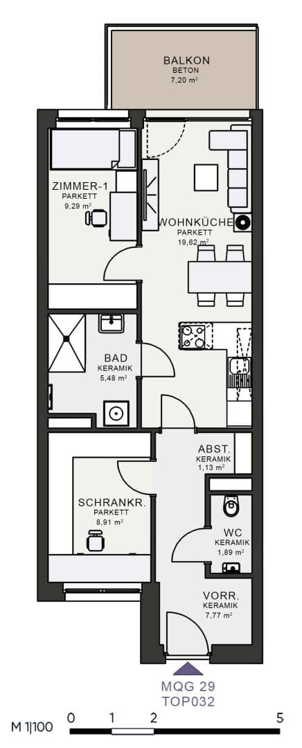 Modern living in the new building first occupancy in MQG