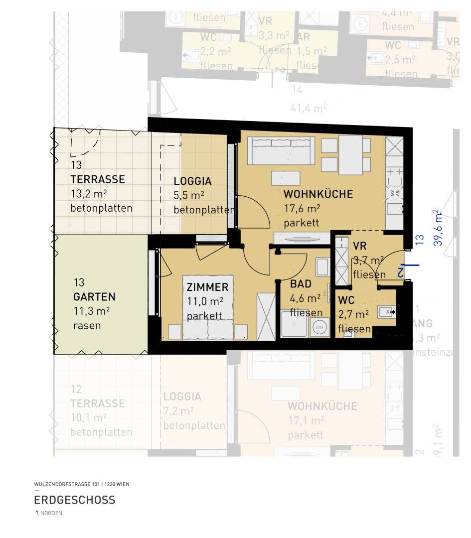 Commission free Aspern Flats 101 Your dream of owning a home in the green